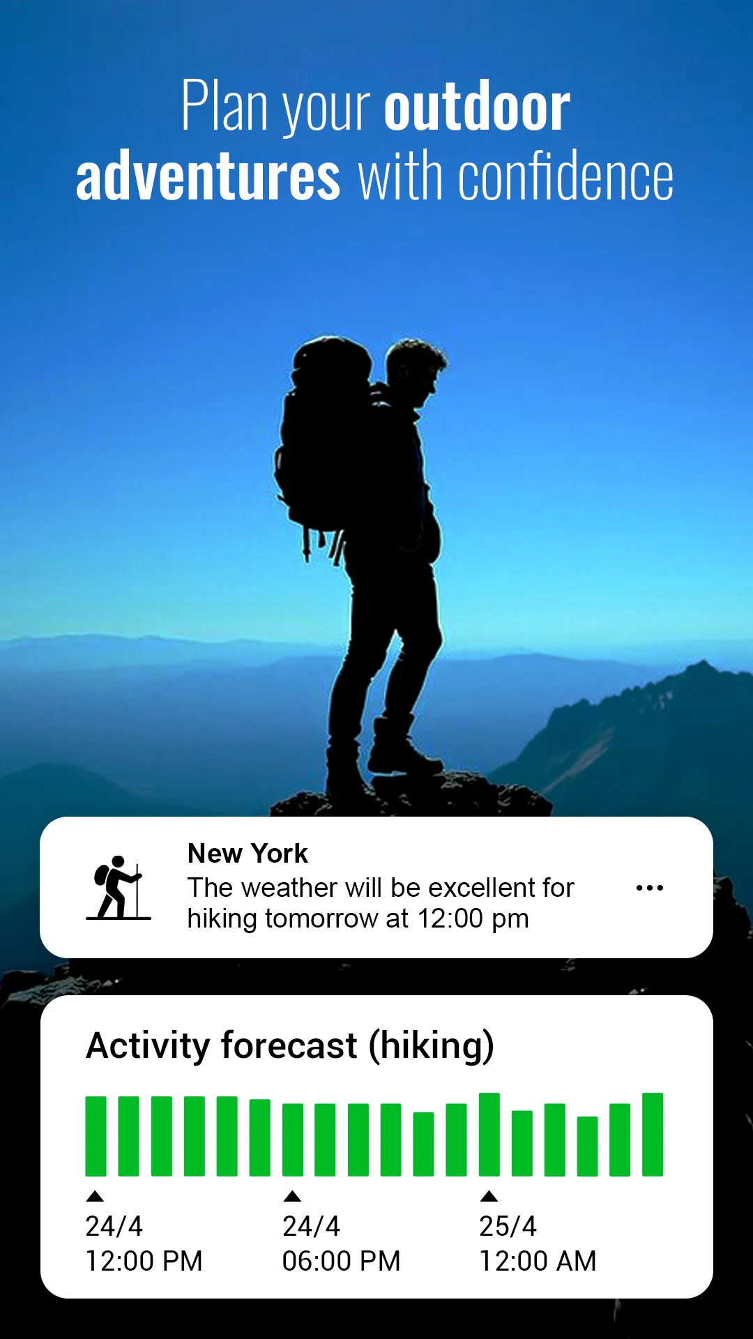Transparent clock and weather screenshot